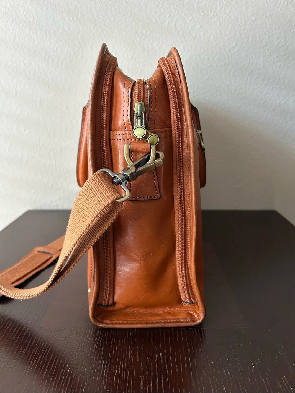 Banuce Italian Chest Nuts Full Grain Leather Multi-purpose Briefcase for Women